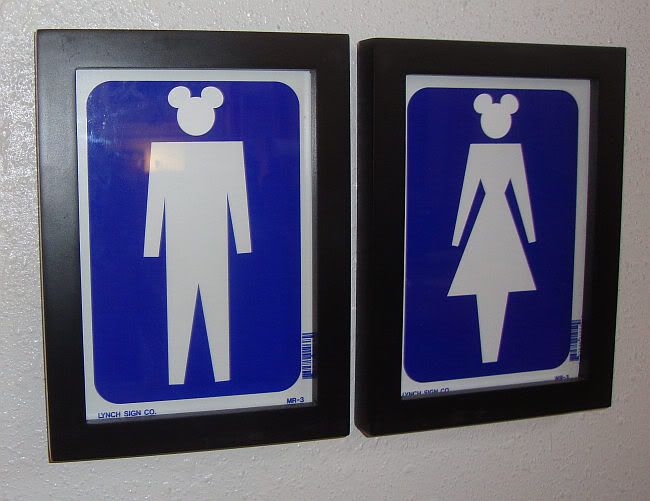 bathroom plaques