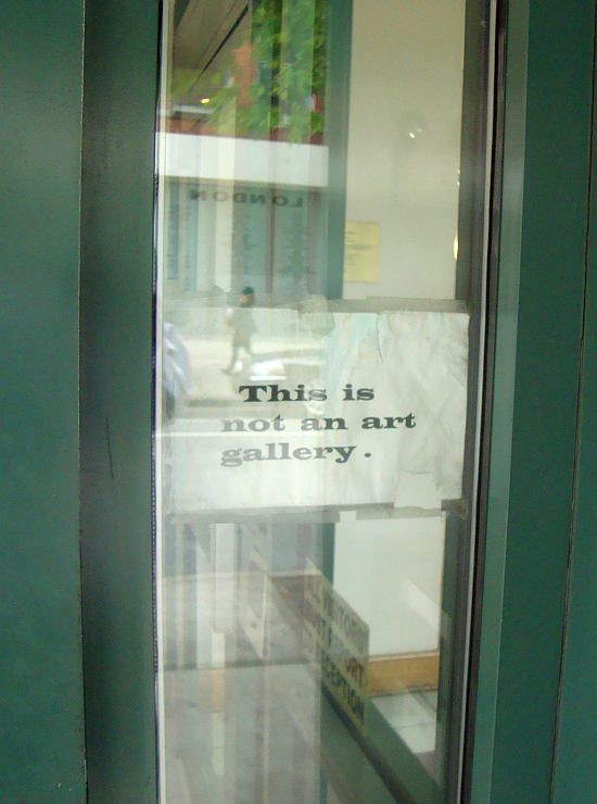 This is not a gallery