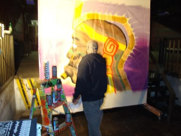 Skeez painting