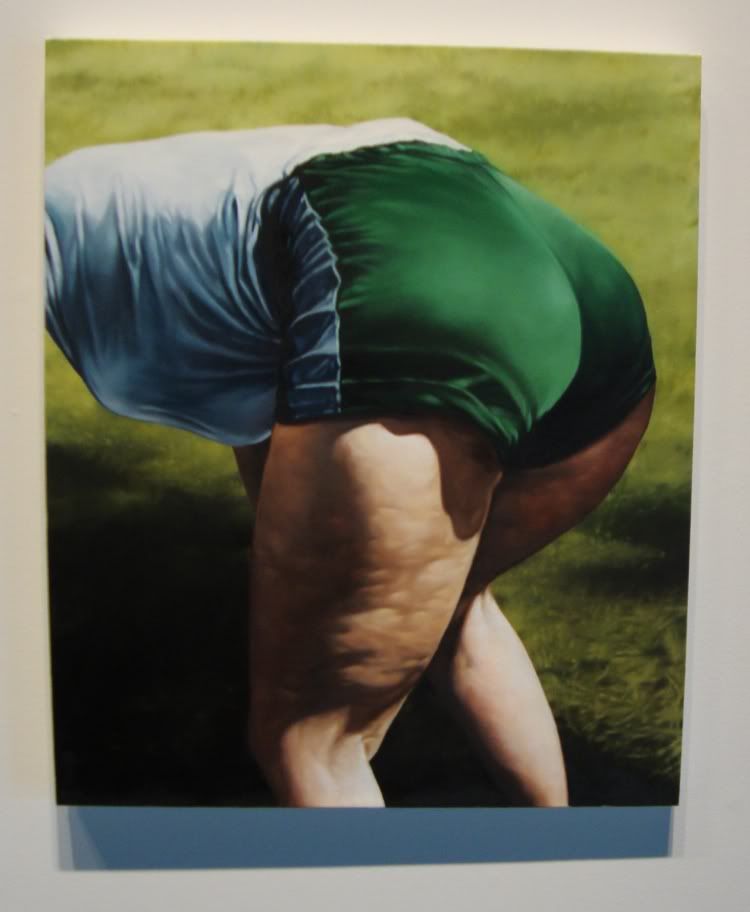 Seth Alverson Woman Bending Over oil on canvas 2009