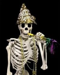 New Year Happy Skeleton Celebrate Skull Party Other