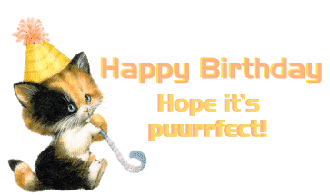 Image result for happy birthday   animated cat images