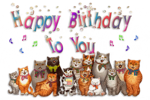 Cat Group Cats Singing Happy Birthday To You Emoticon Emoticons