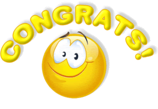 Congrats Smiley Smilie Emoticon Animated Animation Animations Gif