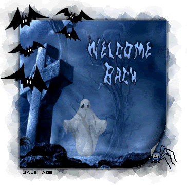 Welcome Back Halloween Ghost Animation Animated Gif Pictures, Images and Photos