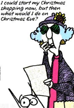 Christmas Maxine Shopping Eve Shops Merry LOL Funny Laughs Laughing Cartoon Pictures, Images and Photos