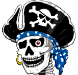 pirate gif photo: Pirate Pirates Skull Skeleton Talking Happy Halloween  Emoticon Emoticons Animated Animation Animations Gif rod.gif