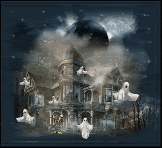 Haunted House Ghosts Night Icon Icons Emoticon Emoticons Animated Animation Animations Gif Pictures, Images and Photos