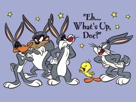 Bugs Bunny Group Daffy Duck Taz Tasmanian Devil Sylvester Tweety Bunnies Happy Easter What's Whats Up Doc Pictures, Images and Photos