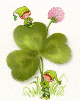 St Patricks Day Irish Blessing Shamrock Leprechaun Green Heaven Special Day Emoticon Emoticons Animated Animation Animations Gif