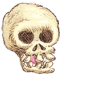 Chewing animation photo: Skull Blowing Bubble Gum Blows Skeleton Funny LOL Happy Halloween White Large Icon Icons Emoticon Emoticons Animated Animation Animations Gif Gifs skull-chewing-w.gif