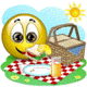 Picnic Basket Eat Eating Lunch Summer Smiley Smilie Emoticon Emoticons Animated Animation Animations Gif photo 36_1_71-1.gif
