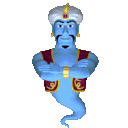 Genie Blue Smiley Smilie Smileys Smilies Emoticon Emoticons Animated Animation Animations Gif Pictures, Images and Photos