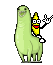 animated running llama