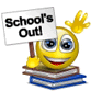 School School's Out Summer Vacation Smiley Smilie Smileys Smilies Emoticon Emoticons Animated Animation Animations Gif photo 8_4_126.gif