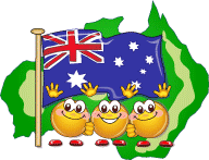 Australia Flag Group Waves Hi Australian Smiley Smilie Smileys Smilies Emoticon Emoticons Animated Animation Animations Gif Pictures, Images and Photos