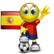 soccer gif photo: Spain Espana Soccer Ball World Cup Soccer Team Teams Win smiley smilie smileys smilies icon icons emoticon emoticons animated animation animations gif gifs Flag SoccerSpainWave.gif