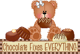 Chocolate Fixes Everything Love Bear Emoticon Emoticons Animated Animation Animations Gif