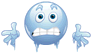 Frozen Blue Smiley Smilie Emoticon Animation Animated Animations Gif