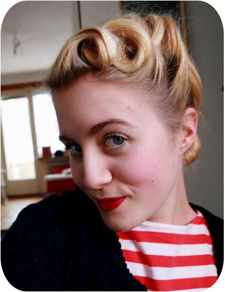victory rolls hairstyle. Caseys Victory Rolls, Video