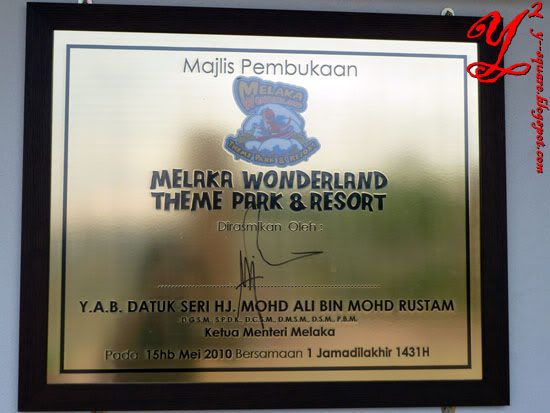 Melaka wonderland opened on 15 May 2010