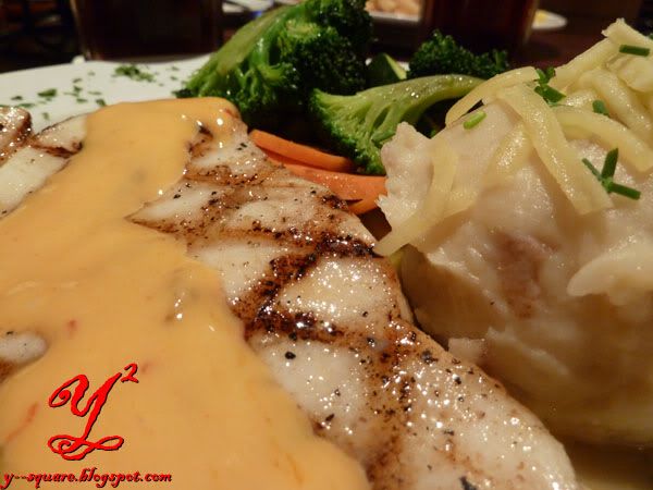 Grill code fish with kickin' sos and 2 side dish from Tony Roma
