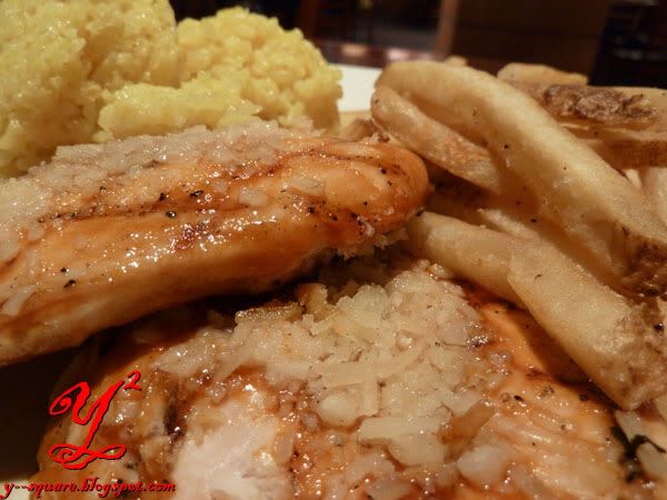 Chicken breast with 2 side dish from Tony Roma