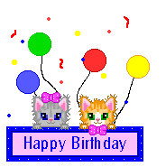 Cat Balloons Sign Emoticon Emoticons Animated Animation Animations Gif photo HBBalloonsKittens.gif