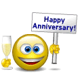 Anniversary Happy Toast Smiley Smilie Smileys Smilies Icon Icons Emoticons Emoticon Animated Animation Animations Gif Gifs