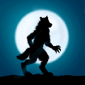 Werewolf Howl Howling At Full Moon Happy Hallowee Werewolves Wolfman Wolf Man animation animations gif gifs animated Pictures, Images and Photos