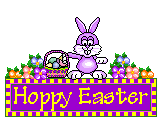 Easter Happy Hoppy Bunny Sign Animated Animation Gif Pictures, 
Images and Photos