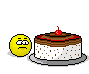 Cake Eating Eats Chocolate Birthday Cherry Smiley Smilie Emoticon Animated Animation Gif