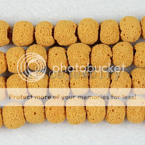 8x7mm Volcano Stone Roundel Loose Bead 16 LS0459  