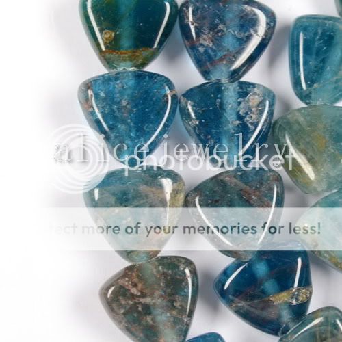 8x8x3mm Natural Kyanite Triangle Loose Bead 16 LS0541  