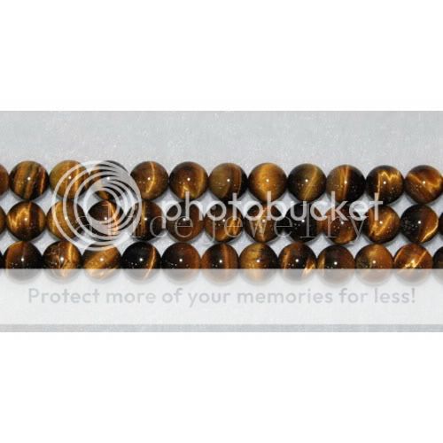 8mm Yellow Tigers Eye Round Loose Bead 16 SL00948 3  